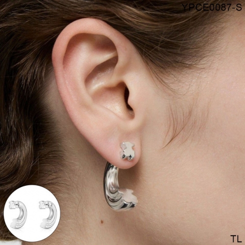 Stainless Steel Tou*s Earrings-SN241118-YPCE0087-S-19.2