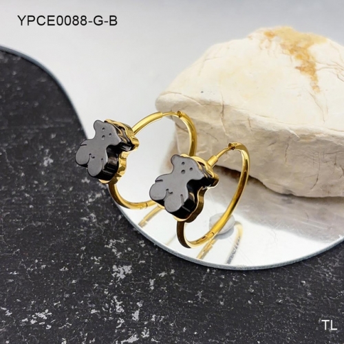 Stainless Steel Tou*s Earrings-SN241118-YPCE0088-G-B-21.5