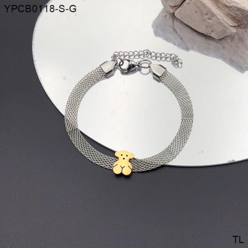 Stainless Steel Tou*s Bracelet-SN241122-YPCB0118-S-G-10.3