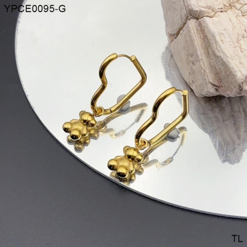 Stainless Steel Tou*s Earrings-SN241122-YPCE0095-G-12.9