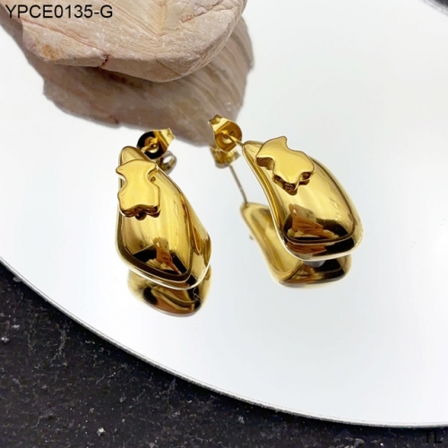Stainless Steel Tou*s Earrings-SN250417-YPCE0135-G-13.6