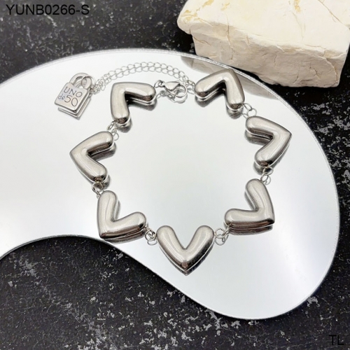 Stainless Steel UNO DE*50 Bracelet-SN250417-YUNB0266-S-19.7