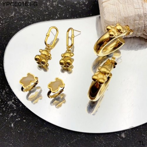 Stainless Steel Tou*s Earrings-SN250417-YPCE0163-G-31.8