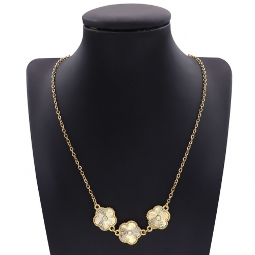 Stainless Steel Necklace-HY250417-P11DIOK