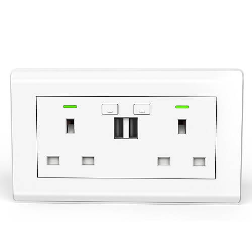 KS-604 US 120 Style Smart Duplex Receptacle Wifi Remote Outlet,US Remote  Outlet