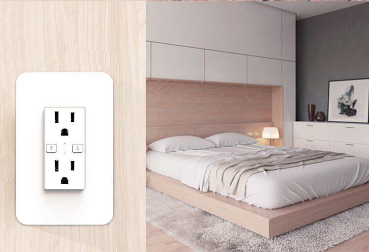 KS-604 US 120 Style Smart Duplex Receptacle Wifi Remote Outlet,US Remote  Outlet