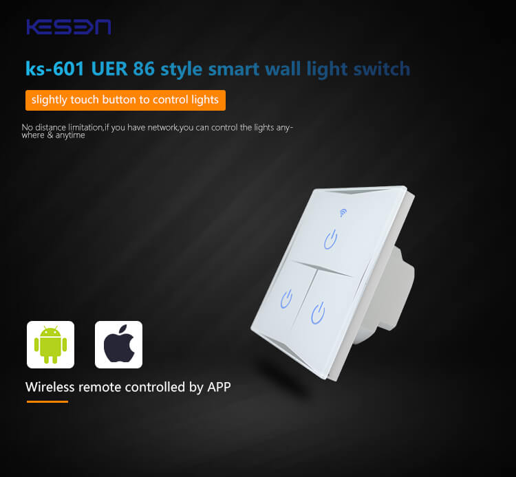 Wifi Smart Wall Touch Light Switch Glass Panel Wireless Remote Control by  Mobile App Anywhere