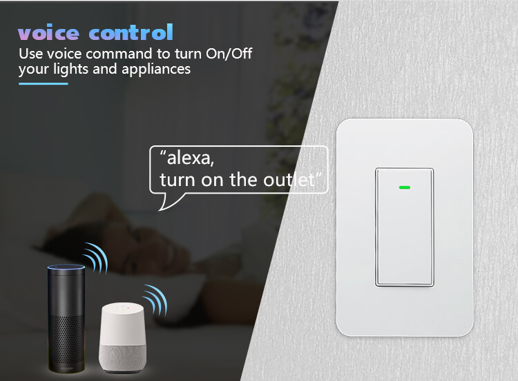 KS-602 US Wireless Smart Light Switch,15A US standard,Home Automation,Smart  Home and Remote Wifi Control,ETL Certificate