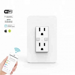 KS-604 US 120 Style Smart Duplex Receptacle Wifi Remote Outlet