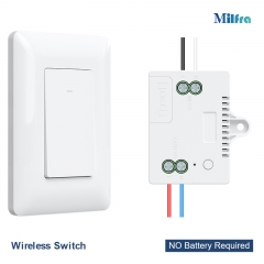 Self Powered Wireless Light Switch RF433 Receiver Kit Wireless Smart Switch RF Remote Receiver Kinetic Powered Light Switch Kits