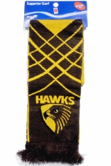 AFL HAWTHORN SUPPORT SCARF