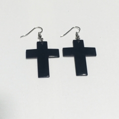 CROSS EAR RINGS