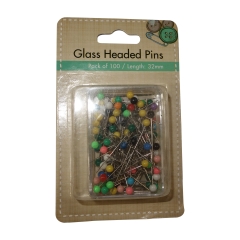 GLASS HEADED PINS