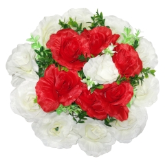 ROUND FUNERAL WREATH /Rose Blooms