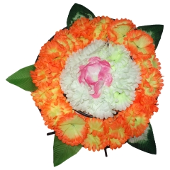 ROUND FUNERAL WREATH /Gerberas