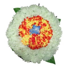 ROUND FUNERAL WREATH /Gerberas