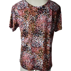 LADIES FASHION FLORAL POLYESTER TOP
