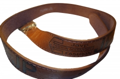 MENS 100% LEATHER EMBOSSED BELT