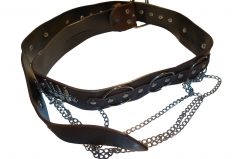 GIRLS FETISH BELT  SUSPENDED CHAINS