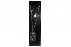 Letter pendant with silver chain S