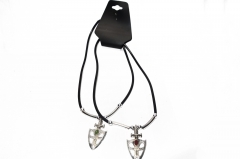 Street Pendant with Corded Necklace 2PC