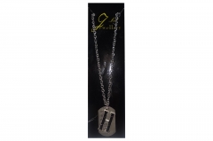 Letter Pendent With silver chain H