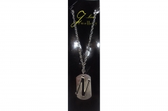 Letter Pendent With silver chain N