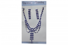 Fashion necklace with matching earings