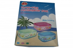 3 Ring rectangle inflatable pool