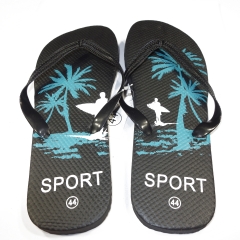 THONGS WITH PALM TREE PRINT