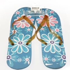 THONGS WITH FLOWER PRINT