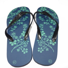 THONGS WITH FLOWER PRINT