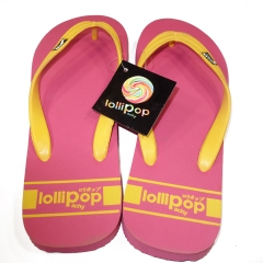 BEACH THONGS WITH LOLLIPOP PRINTS 9-10