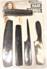 12 PC HAIR COMB SET