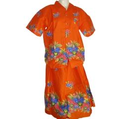 LADIES TROPICAL SHORT SLEEVE SHIRT & MATCHING SKIRT