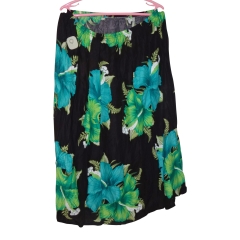 Rayon skirt with pockets elastic waist