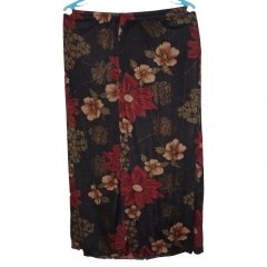 FLORAL PRINT SKIRT  IN ROSE PRINTS ELASTIC WAISTE WITH UNDER SKIRT ONE FREE  SIZE 14-16