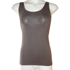 STRETCH FIT SINGLET TOPS POLY/COTT MIX  IN ASST BRIGHT COLS ONE FREE SIZE 12-14