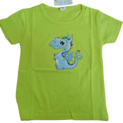 GIRLS COTTON PRINT T SHIRT 2/ 4 YR OLD