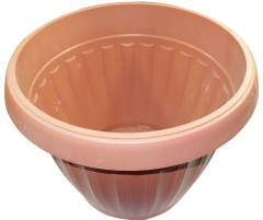 LIGHT WEIGHT 33CMS GARDEN POT WITH SAUCER