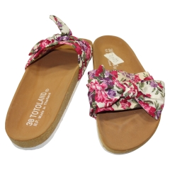 SLIP ON CASUAL WITH FLORA L BOW