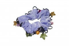 NOVENA CHARM SCRUNCHIE  LIGHT ORANGE