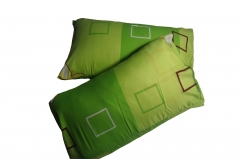 Bedroom Tontine Pillows with 100% Cotton Printed Cover Slips 95x75 cms  For The Pair Item 1