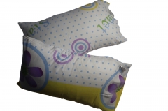 Bedroom Tontine Pillows with 100% Cotton Printed Cover Slips 95x75 cms  For The Pair Item 4