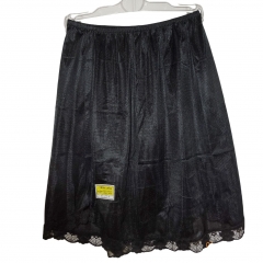 UNDERSKIRT 100% POLYESTOR COPPER BROWN  WITH LACE BORDER SIZES FROM S M L  XL
