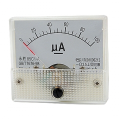 85C1-UA DC 0-100uA Analog Panel Meter Ammeter Gaug...