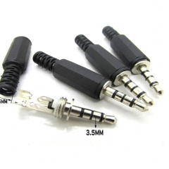 3-ring 4-section 4-pole ring headphone plug 3.5mm ...