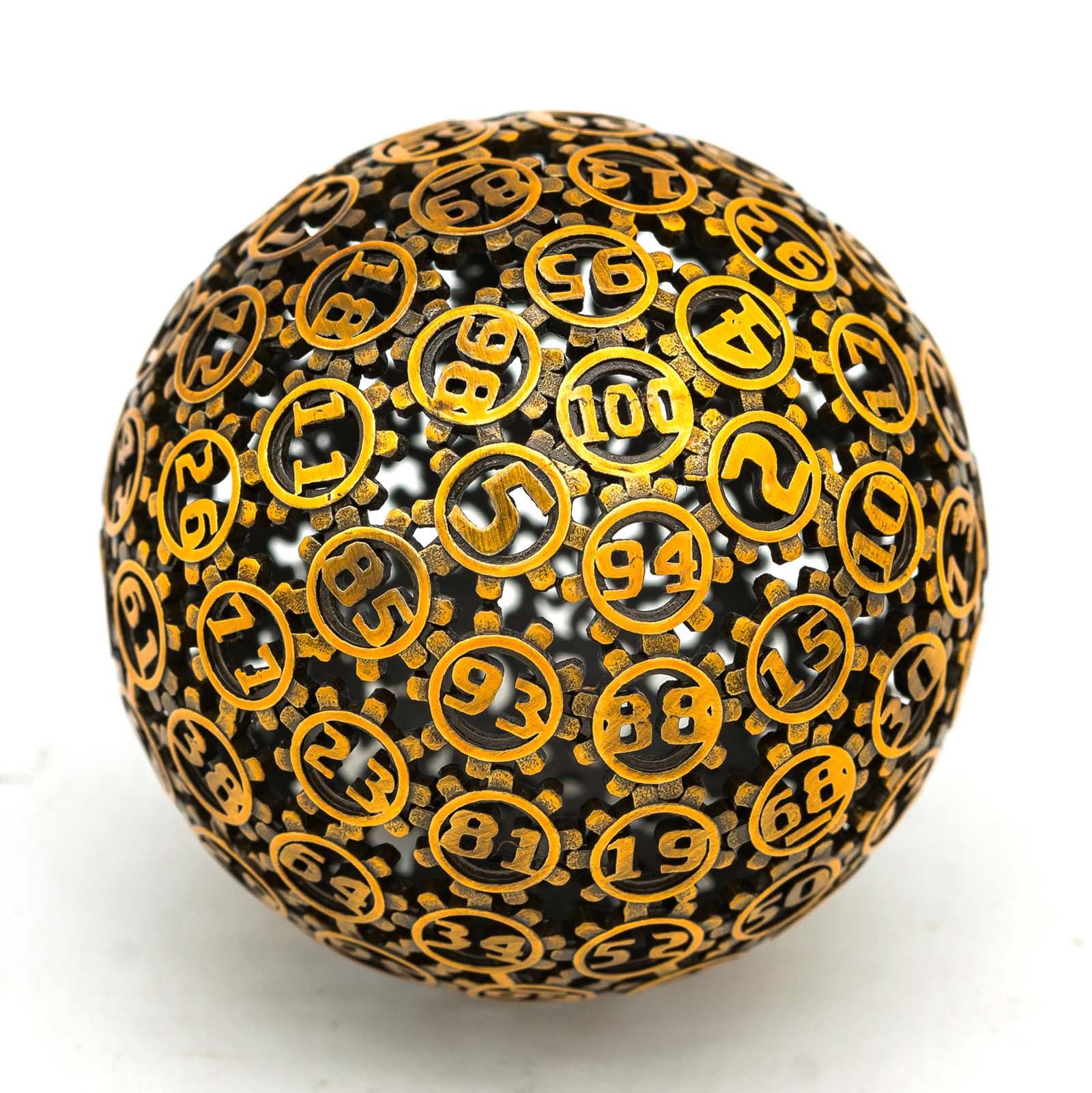 Hollow D100 Metal DND Dice With Box