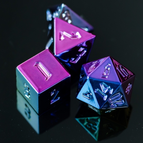 Semi-Handmade Colorful Acrylic Dice Set