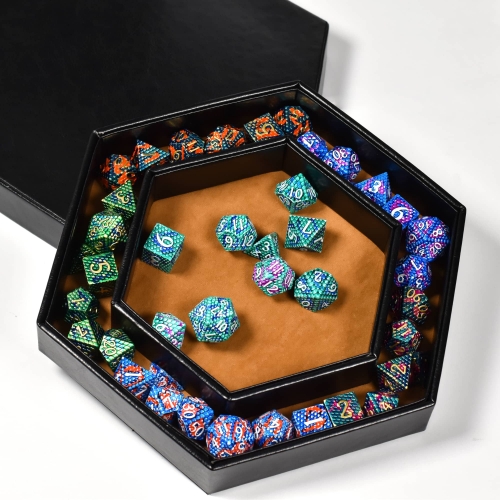 DND Dice Tray & Tower Storage Box, 4 in 1 D&D Dice Holder Case